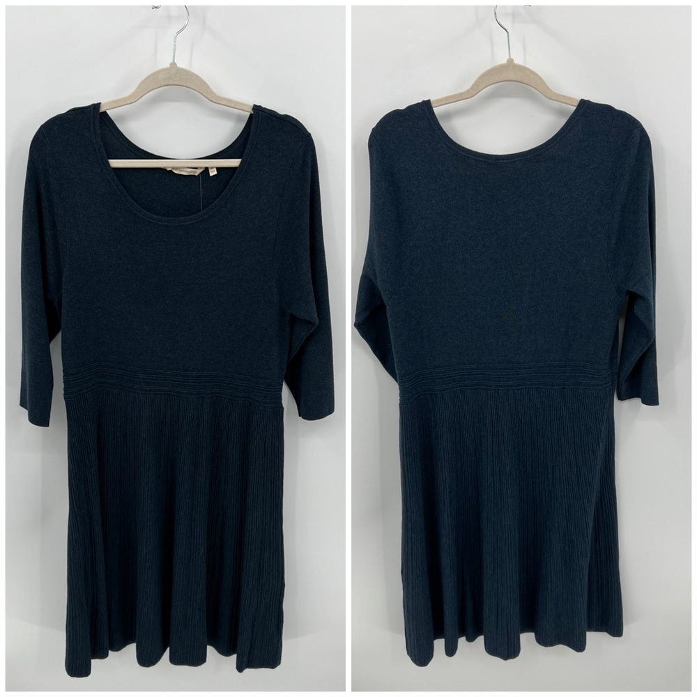 Boden navy blue sweater midi dress
